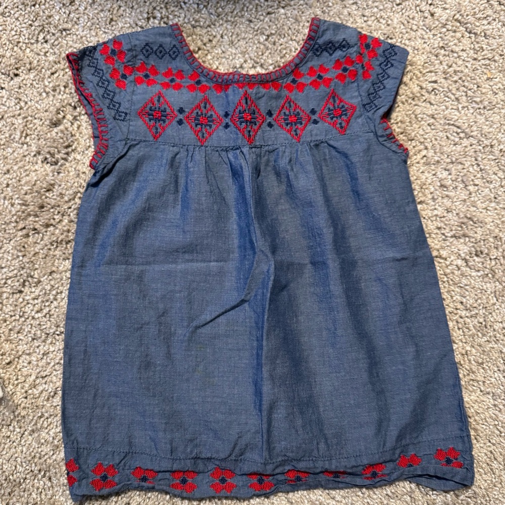 Peek Embroidered Dress 6-12 Mo